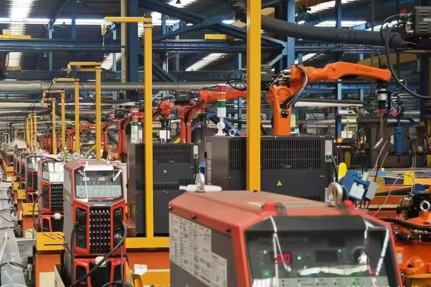 Megmeet robotic welding machines are used in large scale